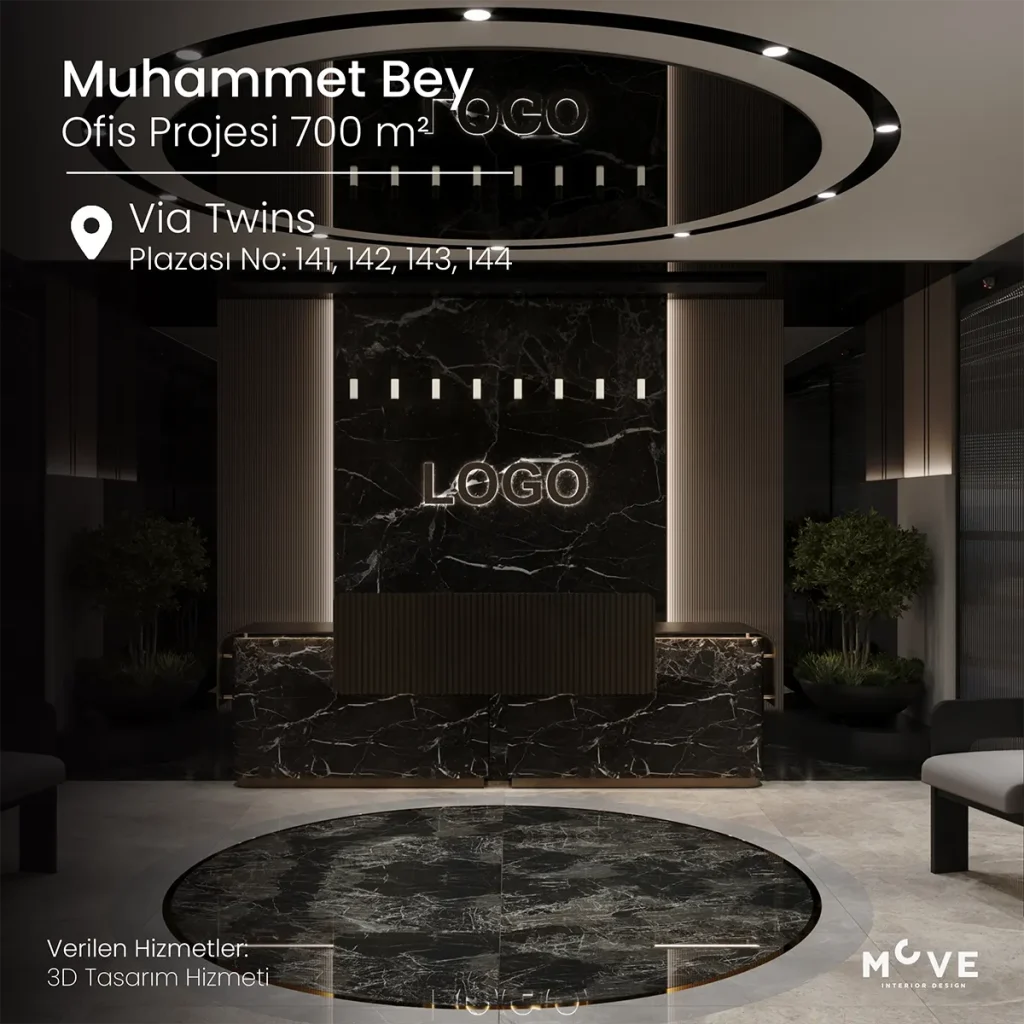 Muhammet Bey | Via Twins Plazası - Anahtar Teslim Ofis İç Tasarım Projesi