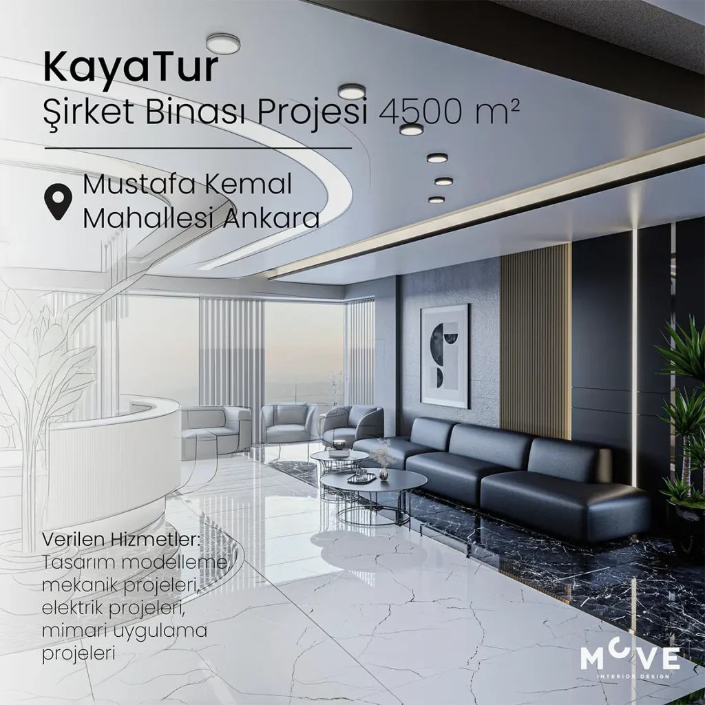 KayaTur - Kurumsal Giriş, Lobi ve Karşılama Alanı İç Tasarımı