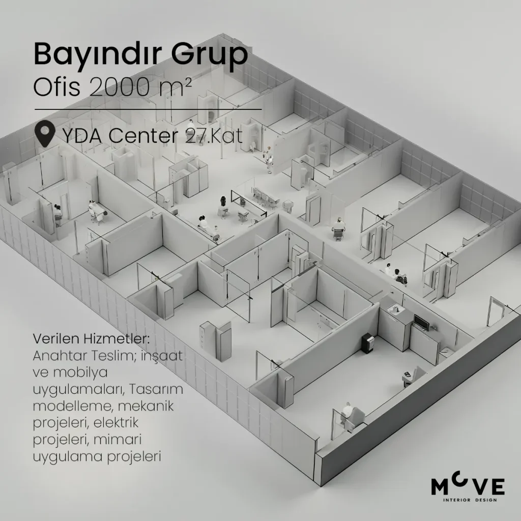 Bayındır Grup - Anahtar Teslim Ofis İç Tasarım Projesi