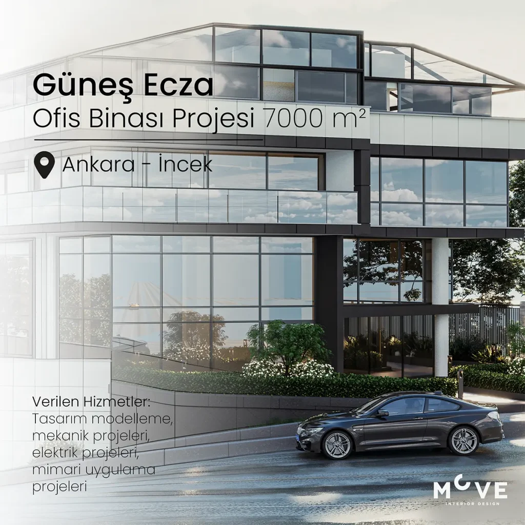 Güneş Ecza - Anahtar Teslim Ofis İç ve Dış Tasarım Projesi