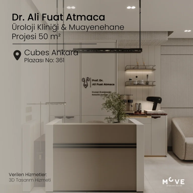 Dr. Ali Fuat Atmaca | Anahtar Teslim Klinik İç Tasarım Projesi