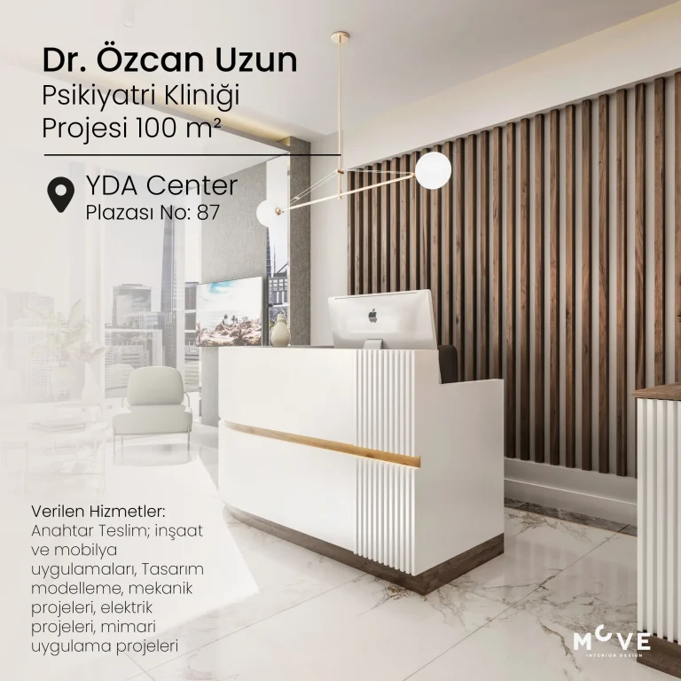 Dr. Özcan Uzun | Anahtar Teslim Klinik İç Tasarım Projesi